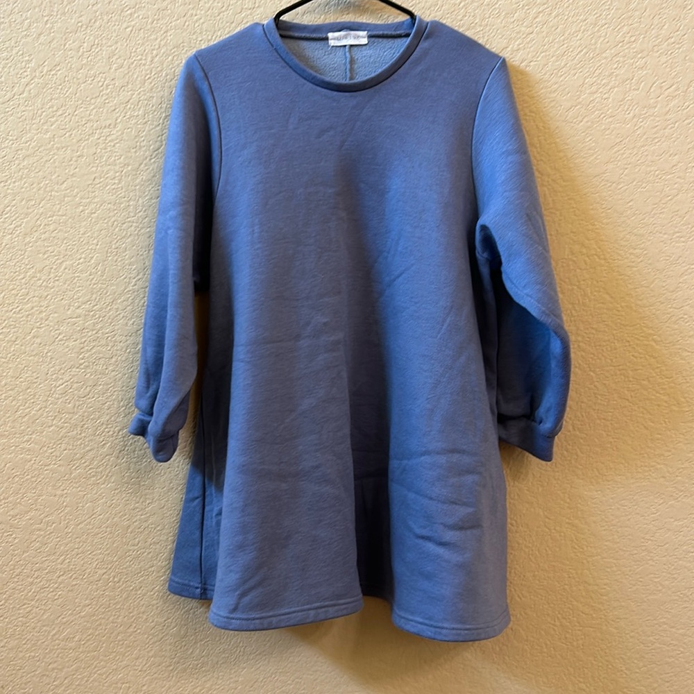 Fleece lined baby doll dress